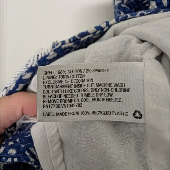 Lilly Pulitzer for Target Dress Womens Size 4 Blue Upstream Fish Shift Stretch - Picture 8 of 11